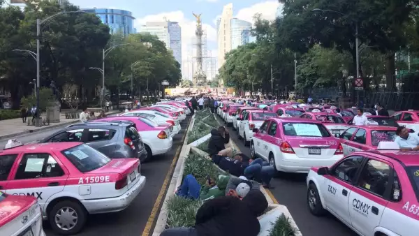 Protesta taxistas paros