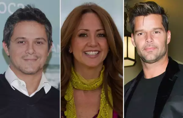 Alejandro Sanz, Andrea Legarreta, Ricky Martin.