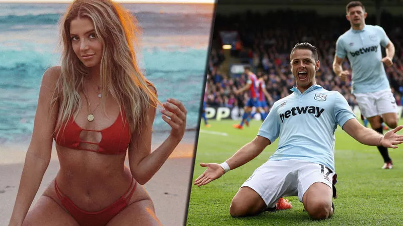 Sarah Kohan y 'Chicharito'