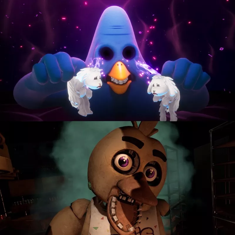 Five Nights at Freddy’s VR: Help Wanted y Trover Saves the Universe.