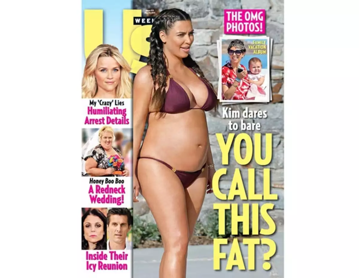 Recientemente la familia Kardashian viajó a Grecia para pasar unos días disfrutando el mar y los paisajes. La revista Us publicó imágenes de la futura mamá revelando su pancita.