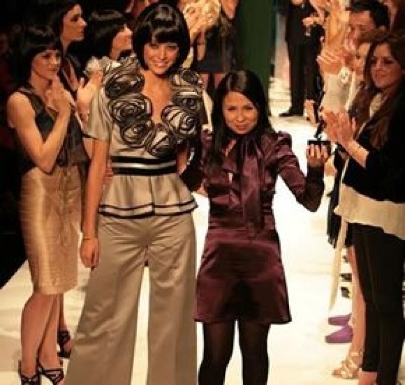 Vianet Covarrubias en la pasarela de EMD.