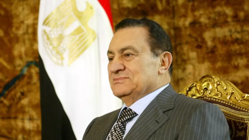 Hosni Mubarak bandera Egipto