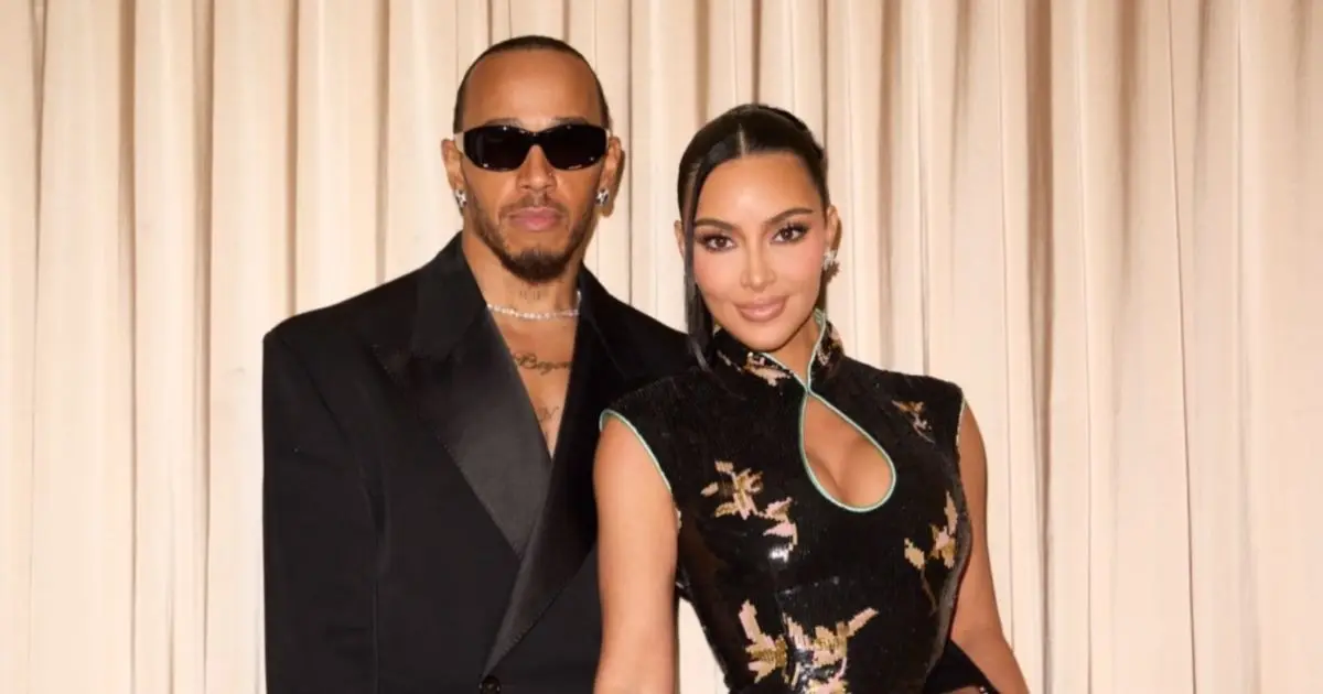 Lewis Hamilton y Kim Kardashian 