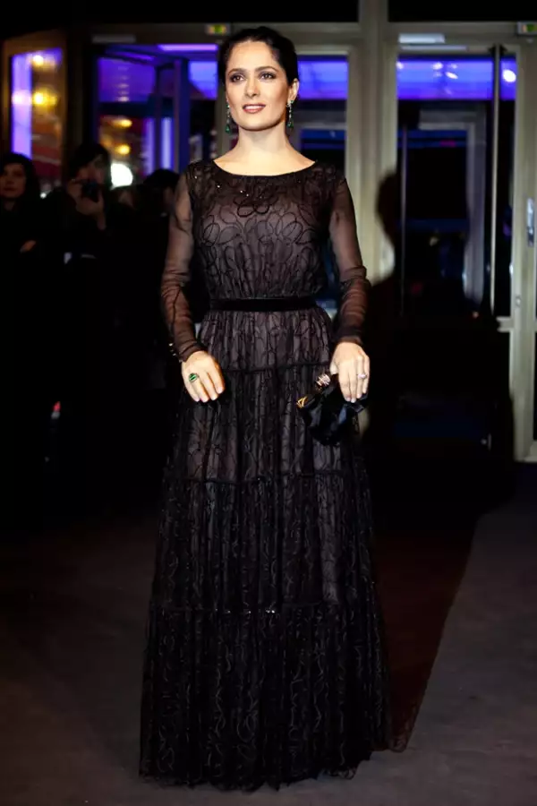 Salma durante la alfombra roja de Berlín.