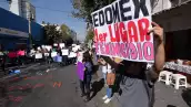 Protesta contra feminicidios