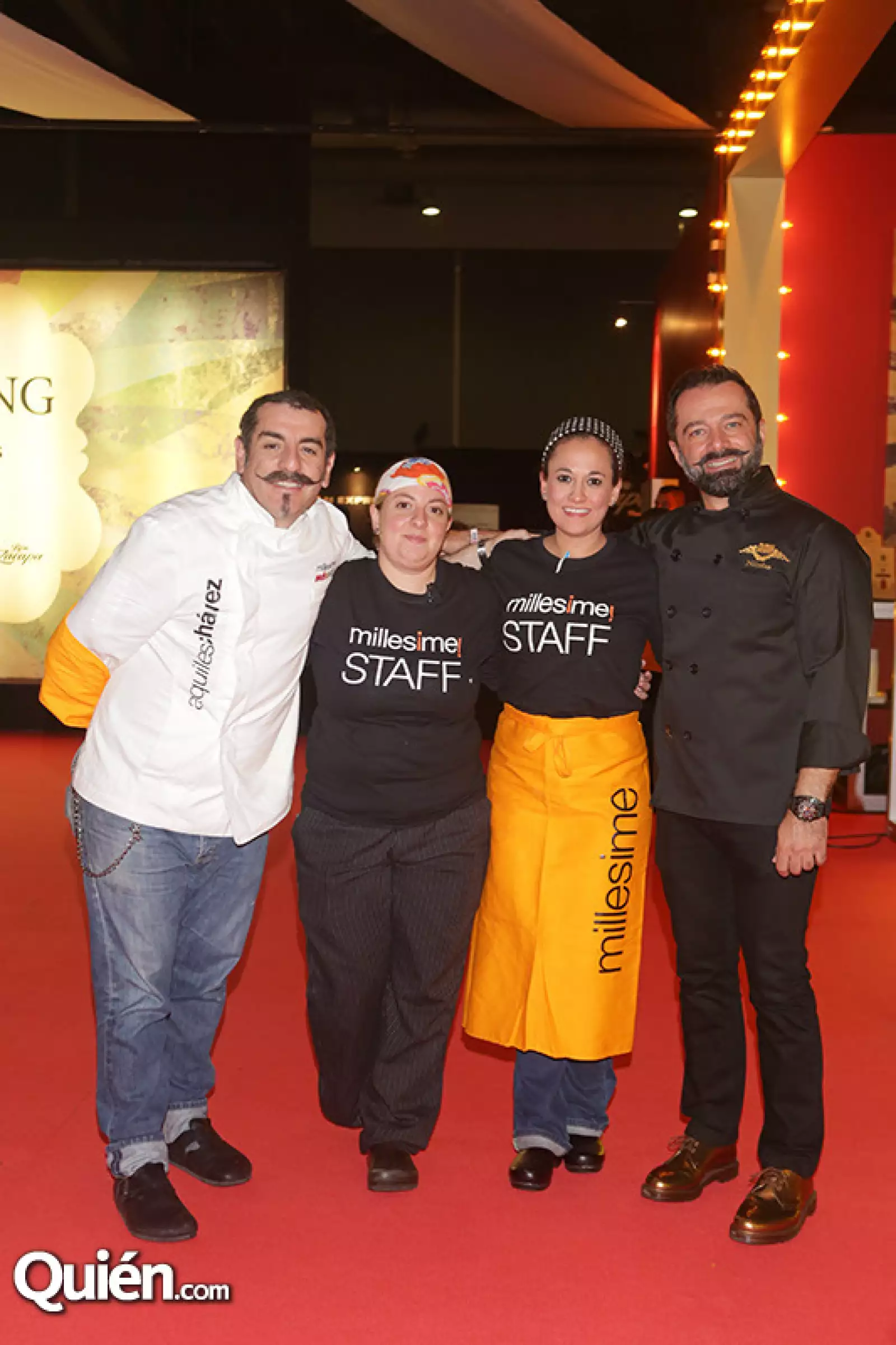 Aquiles Chávez, Jimena Ceballos, Sofía Martínez y Nicolás Martín del Campo