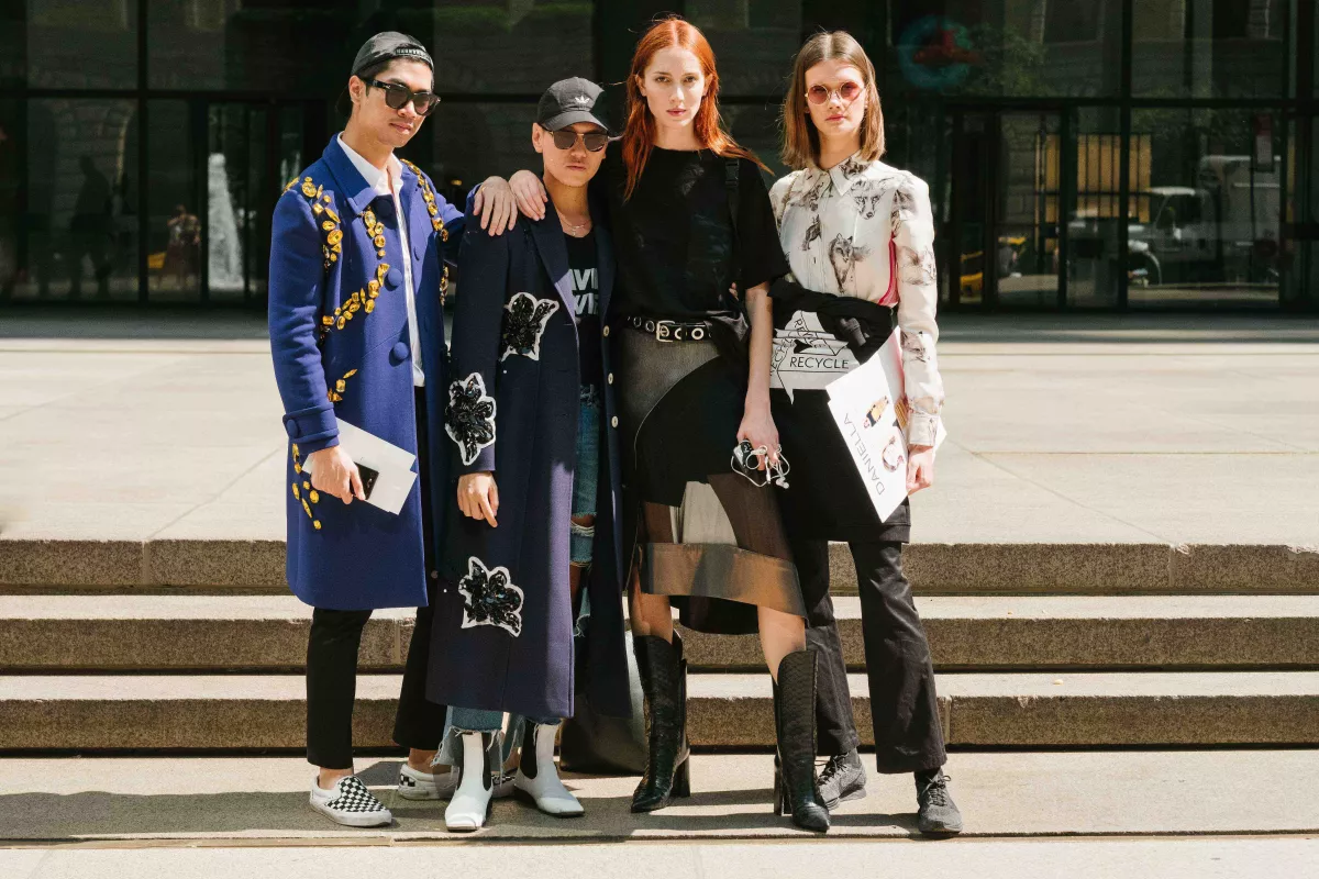 Street Style, Spring Summer 2018, New York Fashion Week, USA - 08 Oct 2018