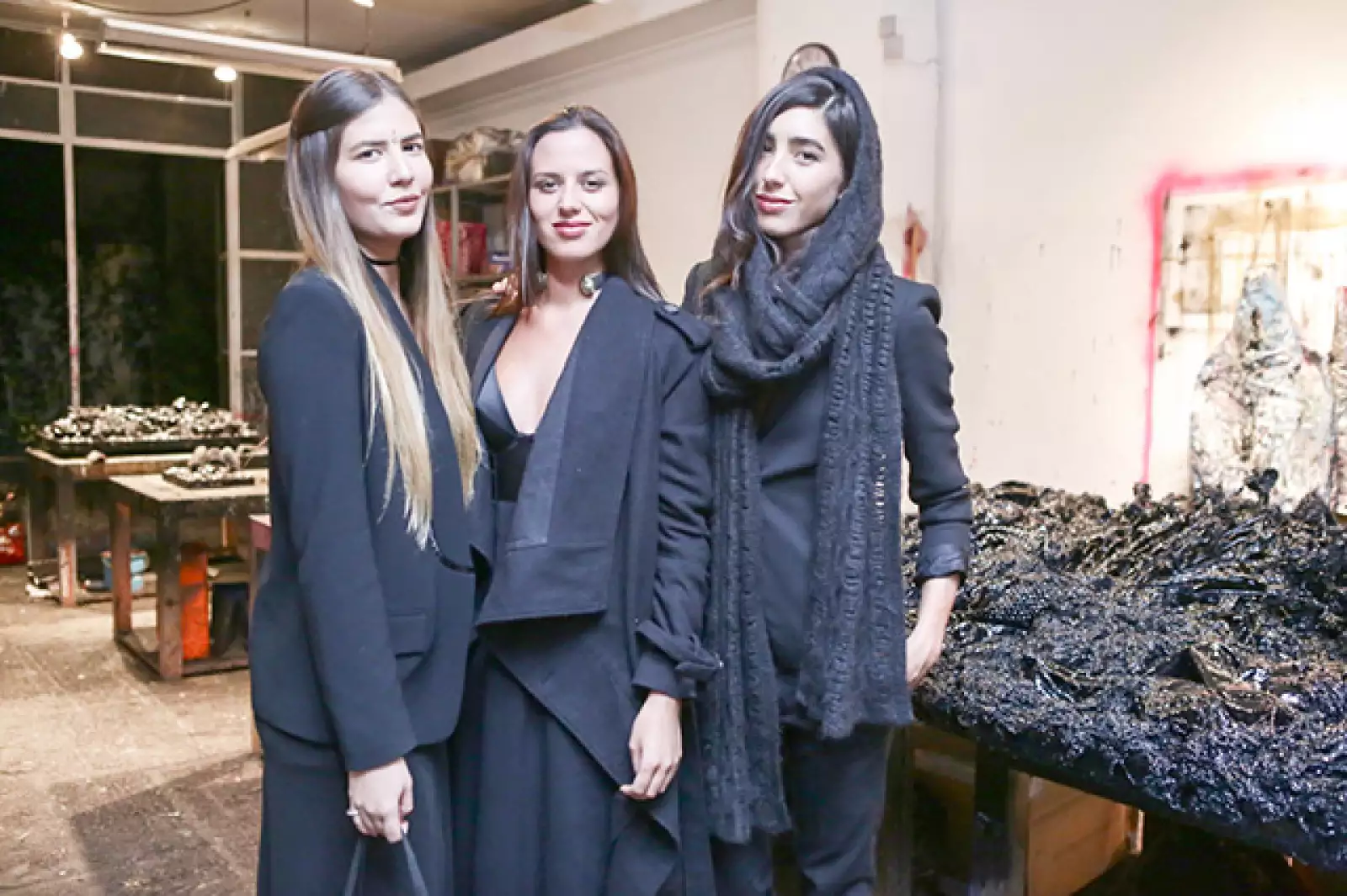 Patricia Garate, Michelle Díaz y Chloe Amutio