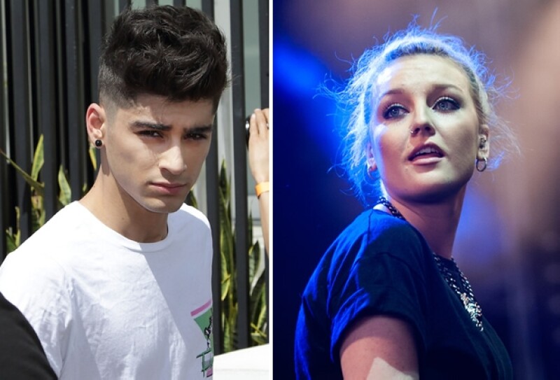 El cantante aprovechó su visita a Maryland para hacerse un dibujo que expresara su amor por Perrie Edwards.