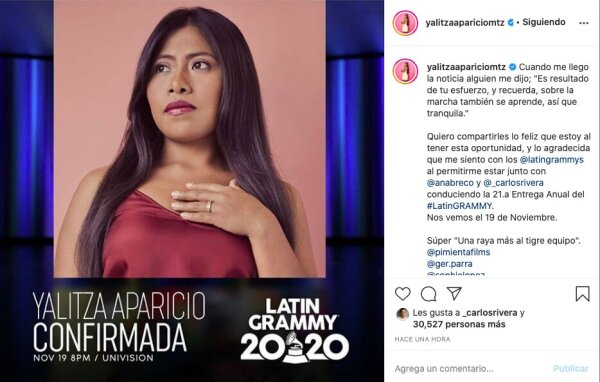 Yalitza Apaicio.