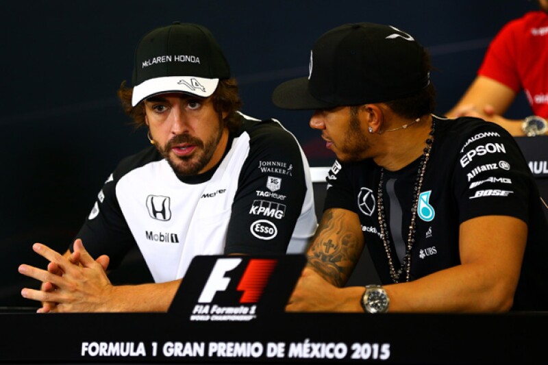 El piloto español Fernando Alonso en rueda de prensa en nuestro país.