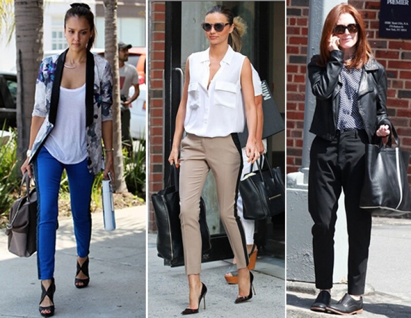 Jessica Alba, Miranda Kerr y Julianne Moore en diferentes estilos los llevan de manera espectacular.