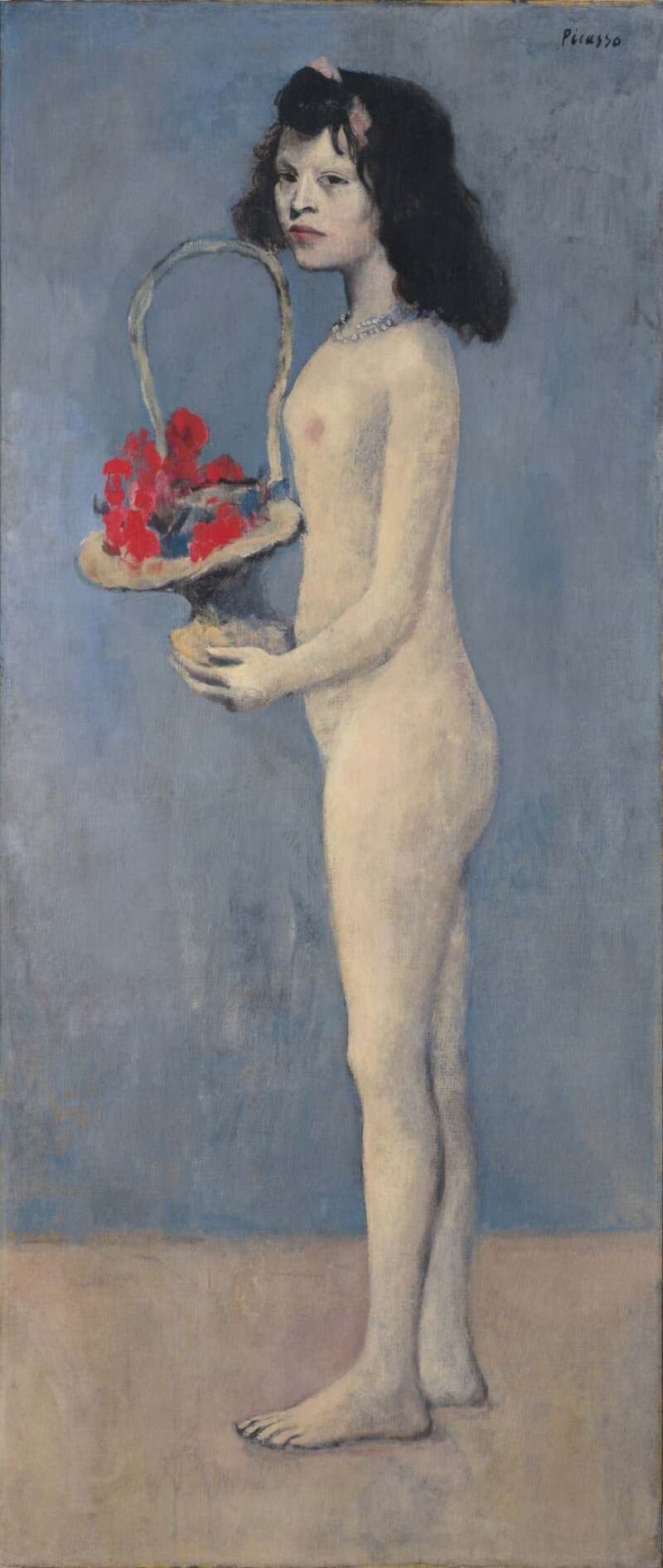 Fillette à la corbeille fleurie (1905), de Pablo Picasso