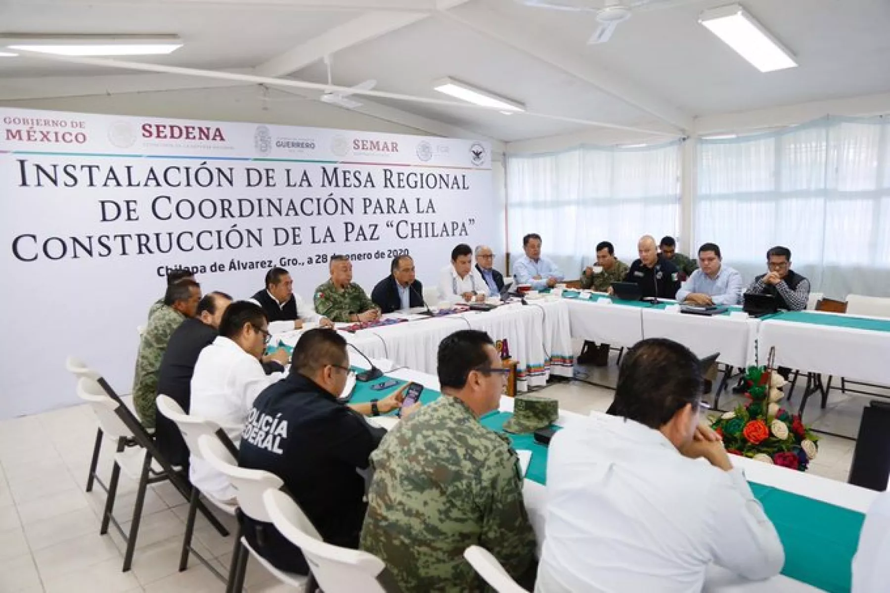 Mesa de seguridad en Chilapa