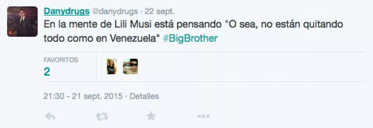 Incluso Lili Musi no se salvó de los tuiteros.