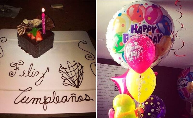 La actriz compartió estas fotografías de su festejo.
