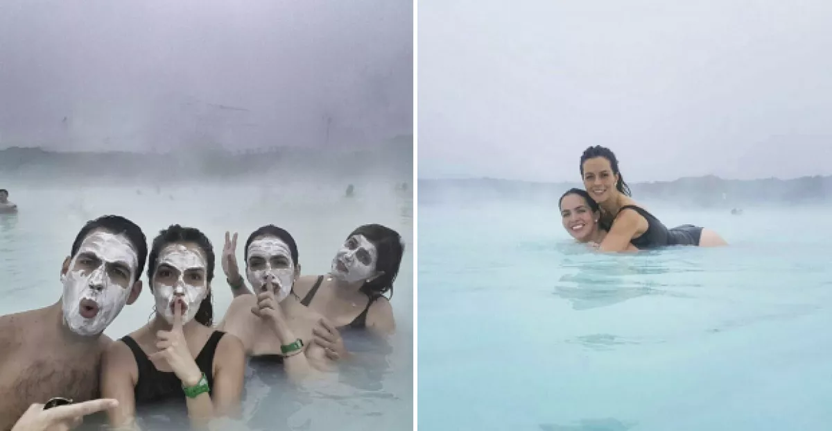 Claudia visitó este país a lado de sus hermanos y su madre.