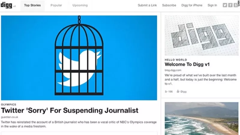 digg rediseño pagina web