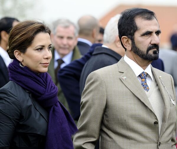 princesa Haya de Jordania y Mohamed bin