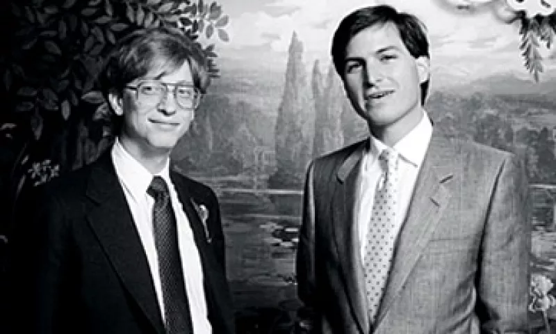 Steve Jobs y Bill Gates se reunían frecuentemente para elaborar el software de la Apple II. (Foto: Cortesía Fortune)