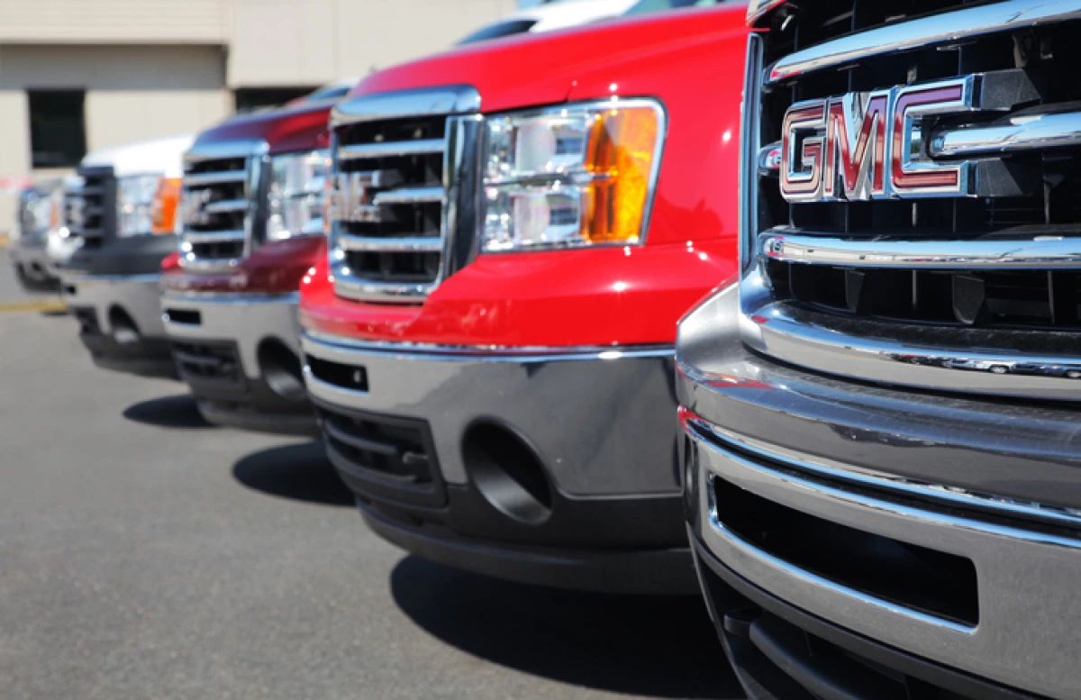 GM Trucks at Dealership
