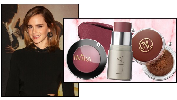 Esto usa como blush y bronzer.