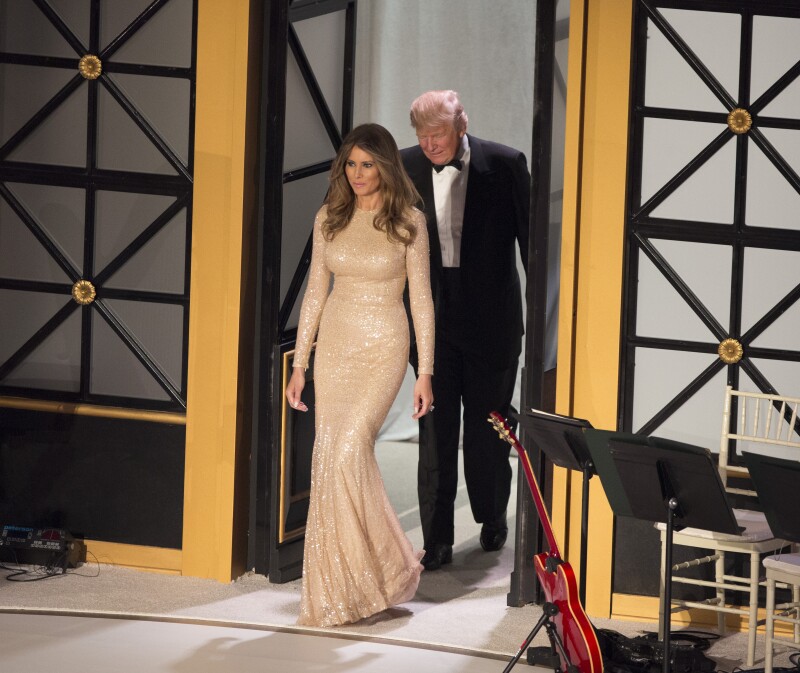 Donald J. Trump and wife Melania Trump