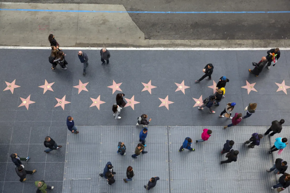 Los Angeles, Hollywood, Walk of fame stars.