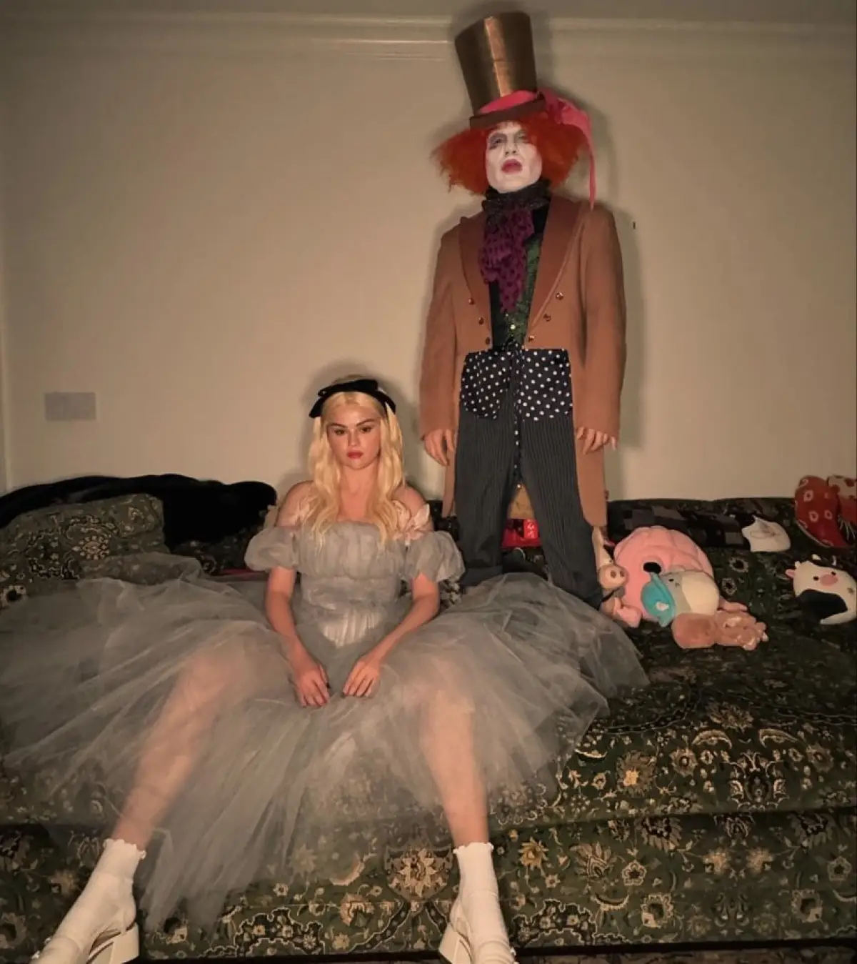 Selena Gomez y Benny Blanco disfrazados