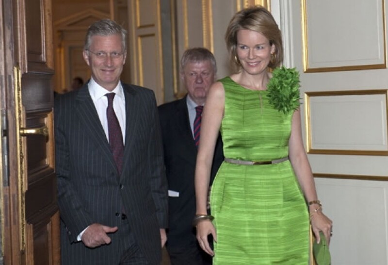 Los futuros monarcas en caso de abdicación, Felipe de Bélgica y Matilde.