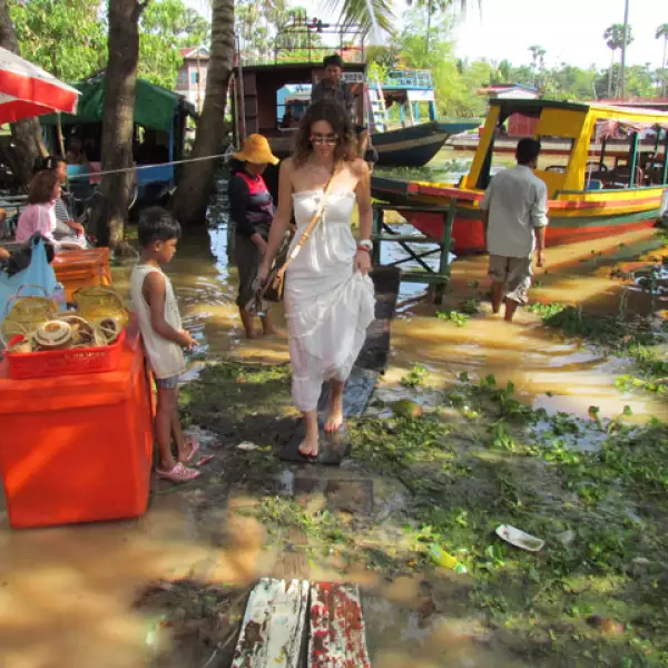 Jacky en un pueblo flotante cerca de Siem Reap en Camboya.
