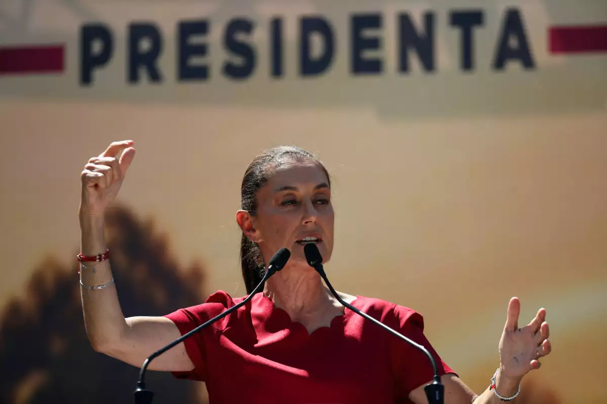 Mexico's presidential candidate Claudia Sheinbaum's campaign rally in Pesqueria