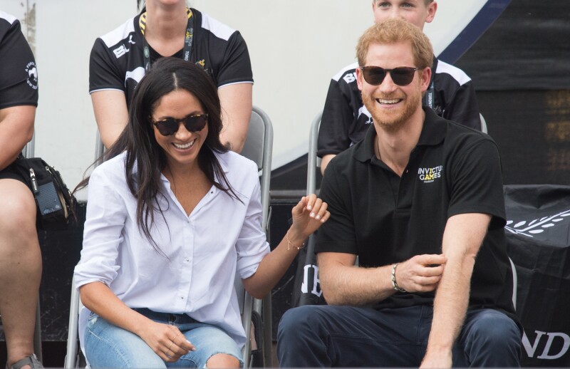 Meghan Markle y el príncipe Harry juntos durante los Invictus Games en Canadá.