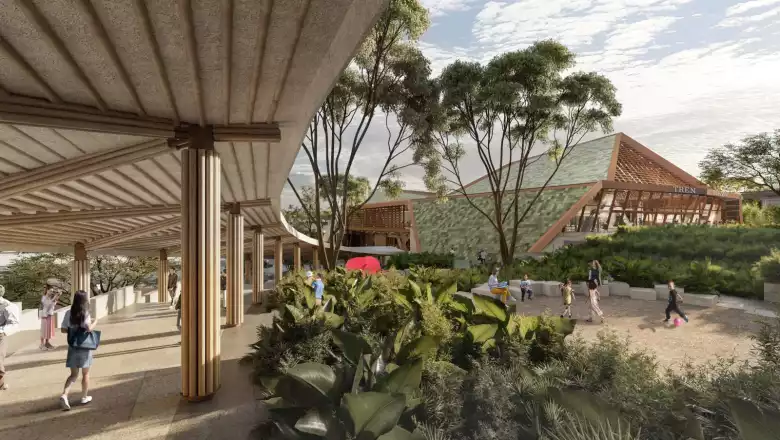 Así será la estación del Tren Maya en Palenque
