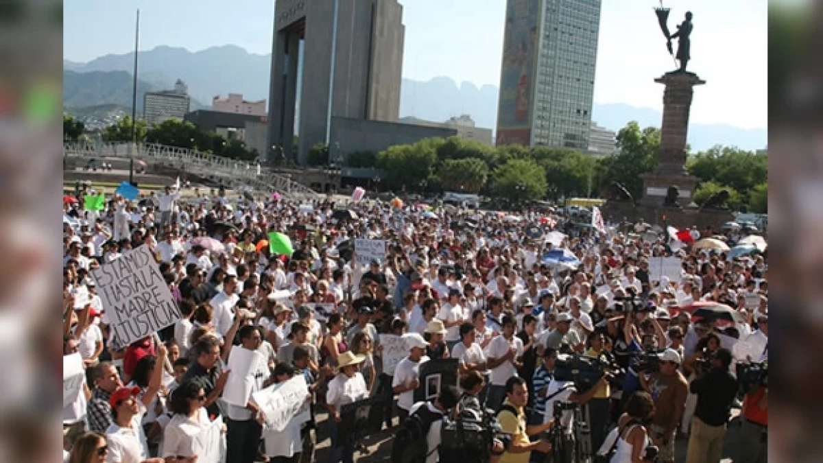 Protesta Monterrey Nuevo León
