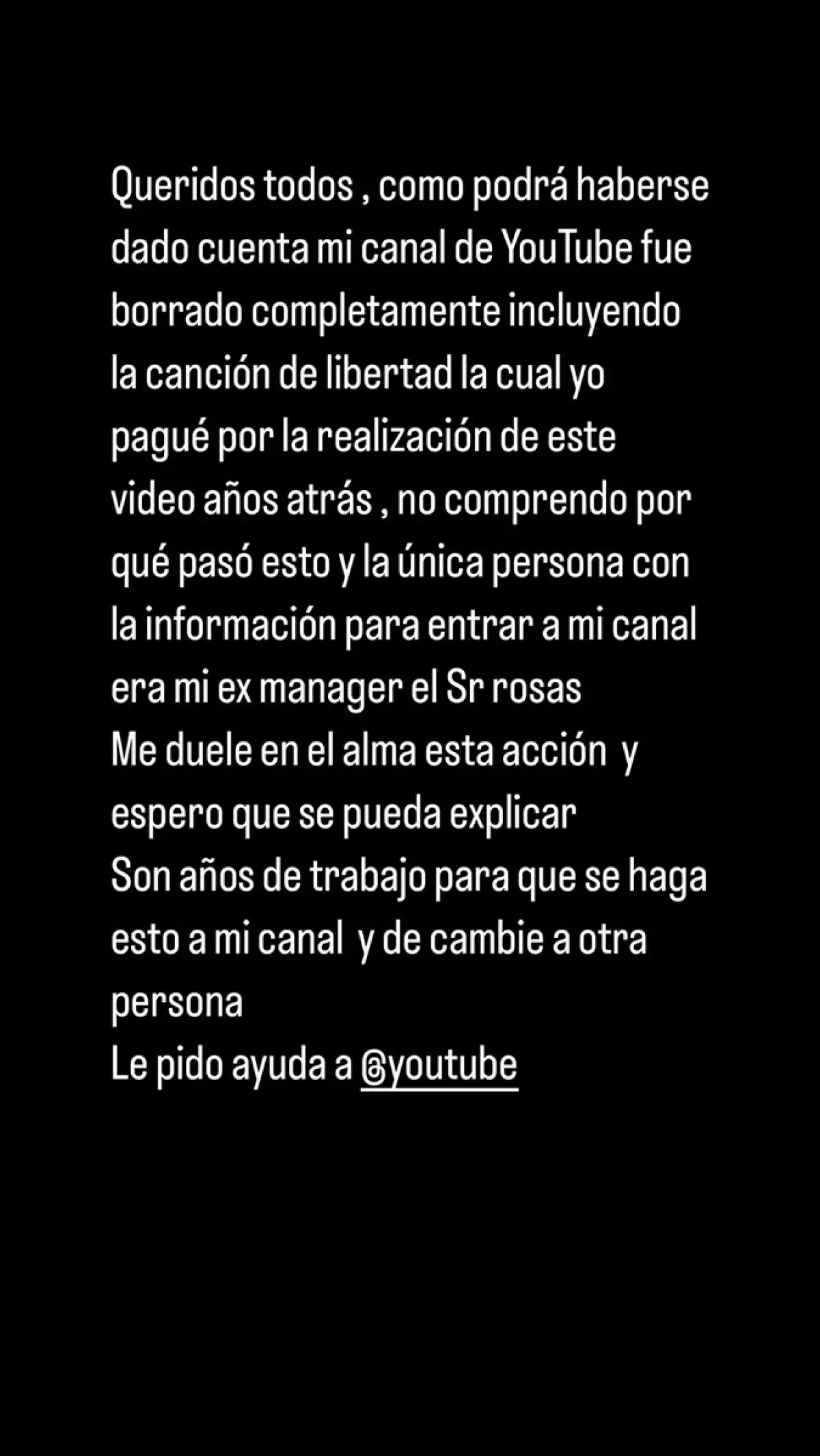 Christian Chávez denuncia en redes robo de su canal de Youtube