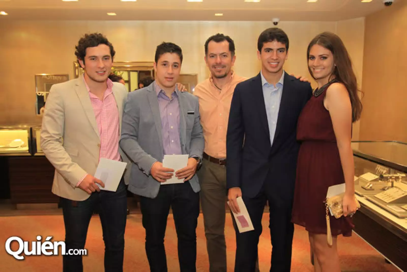 Aarón Llamas, José Antonio González, Erick y Josué Llamas y Montserrat Rodríguez