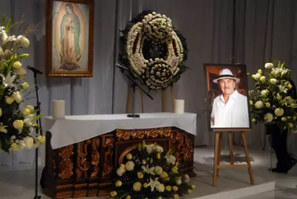 La misa se llevó a cabo en el foro 15 de Televisa San Ángel.