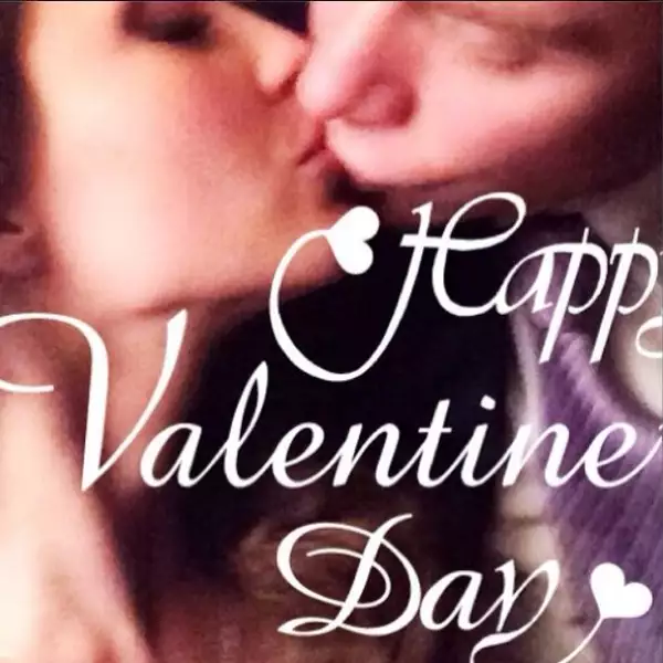En San Valentín Anahí compartió esta romántica imagen.