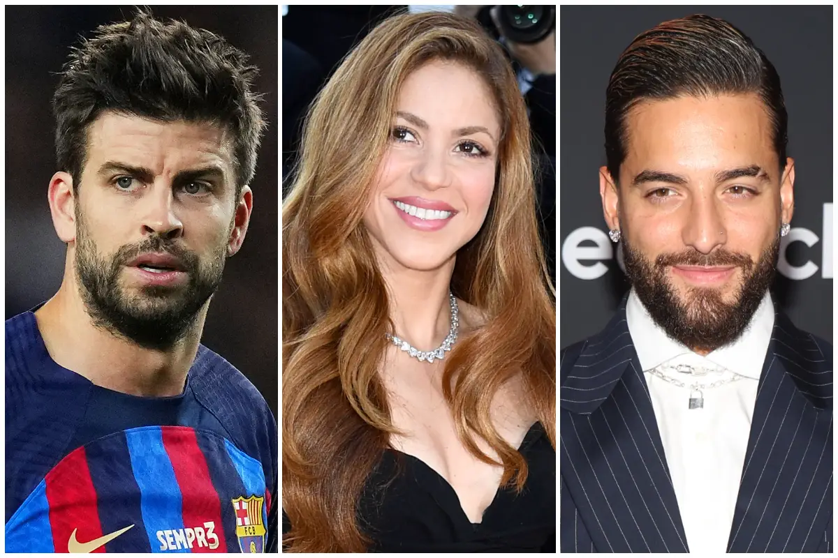 Piqué sintió celos de Maluma por su cercanía con Shakira