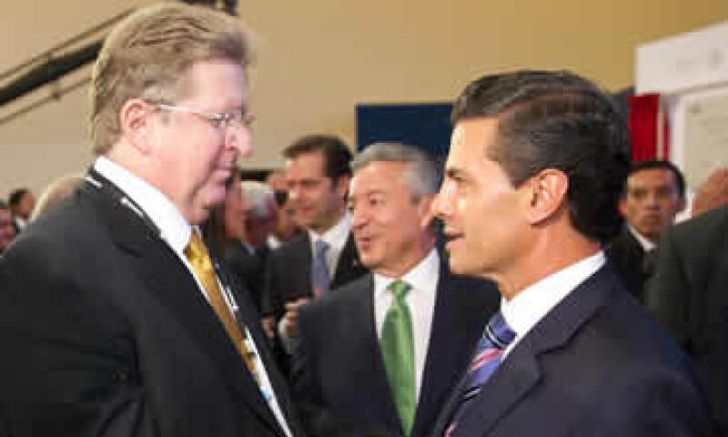 Este jueves se publicó una imagen que se atribuye al empresario, quien coincidió en un acto con el presidente Peña Nieto. (Foto: Presidencia de la República)