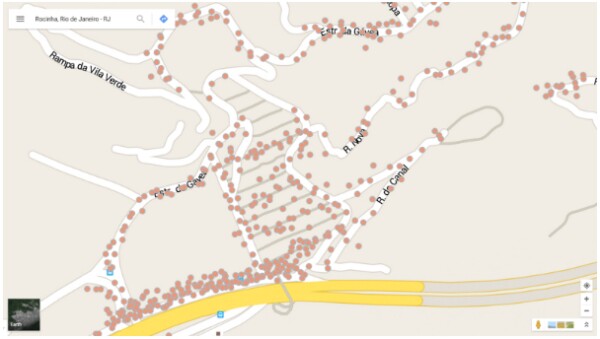 De las 30 favelas dentro del proyecto de Google Maps se han descubierto e indexado más de 3,000 negocios pequeños.