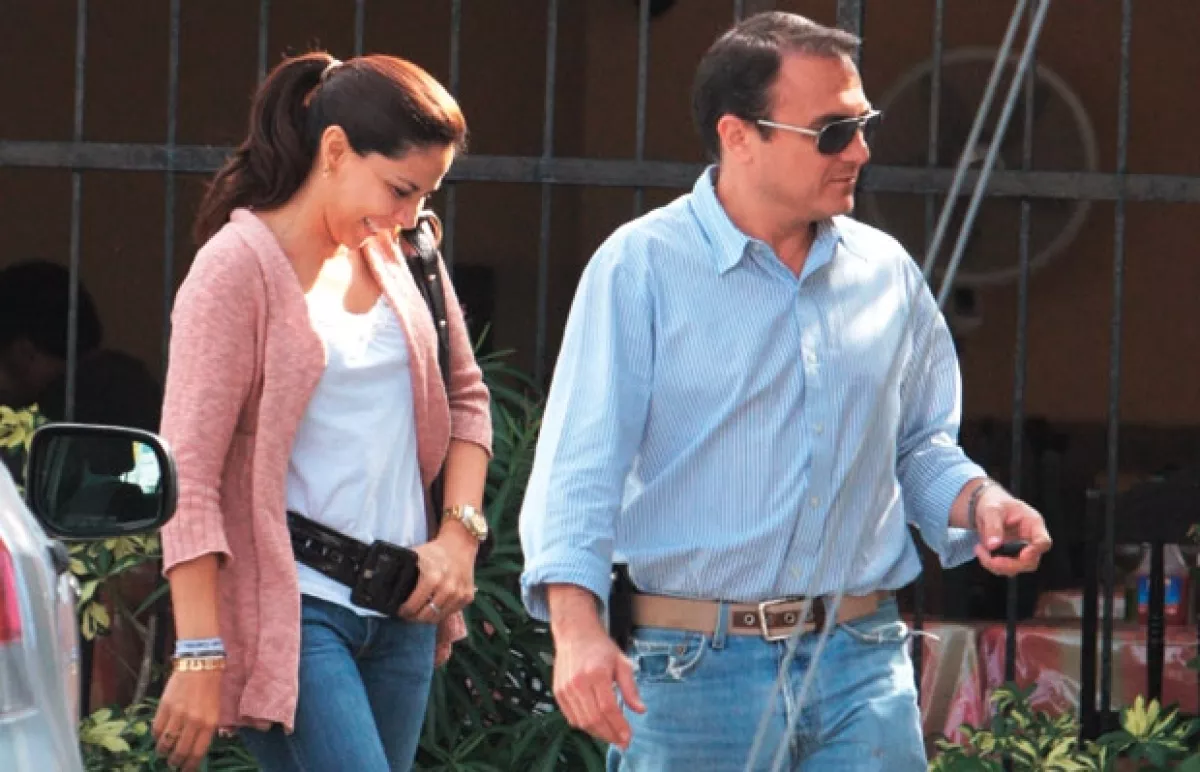 UN VIEJO AMOR. Marigely y Carlos fueron novios antes de que ella se casara con Juan Camilo.