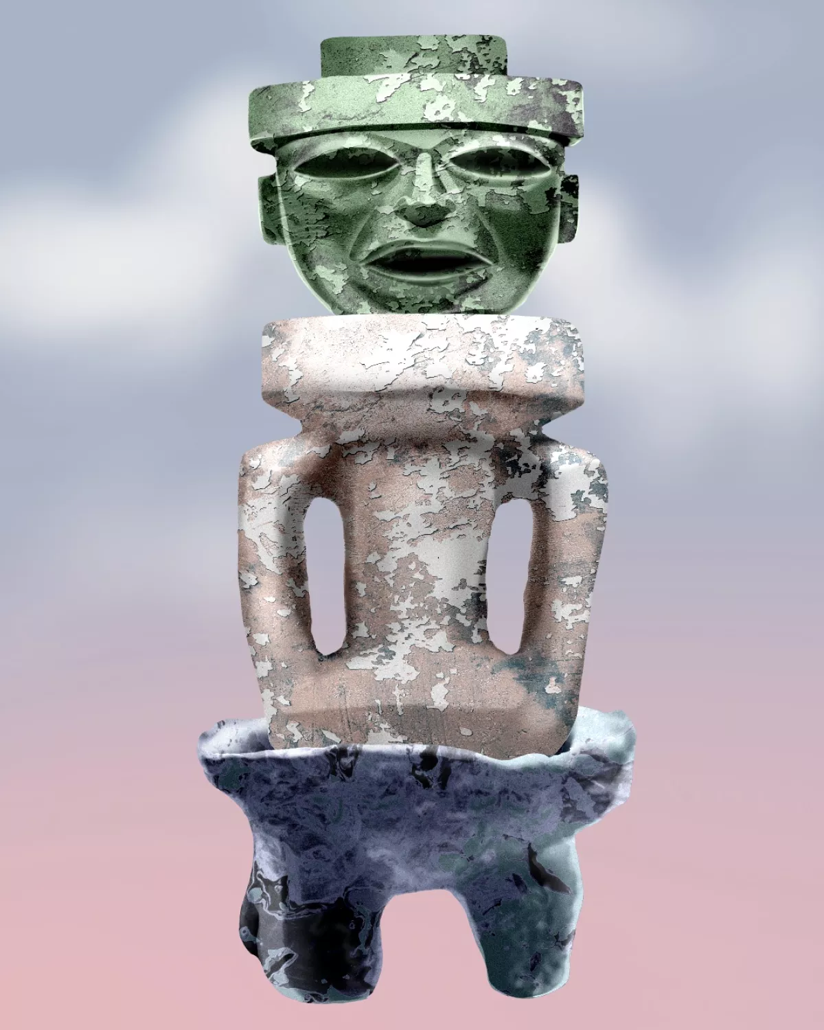 ilustracion de helena garza por los 60 años del museo nacional de antropologia