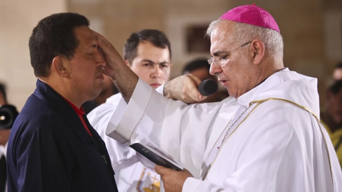 hugo chavez recibe una bendicion