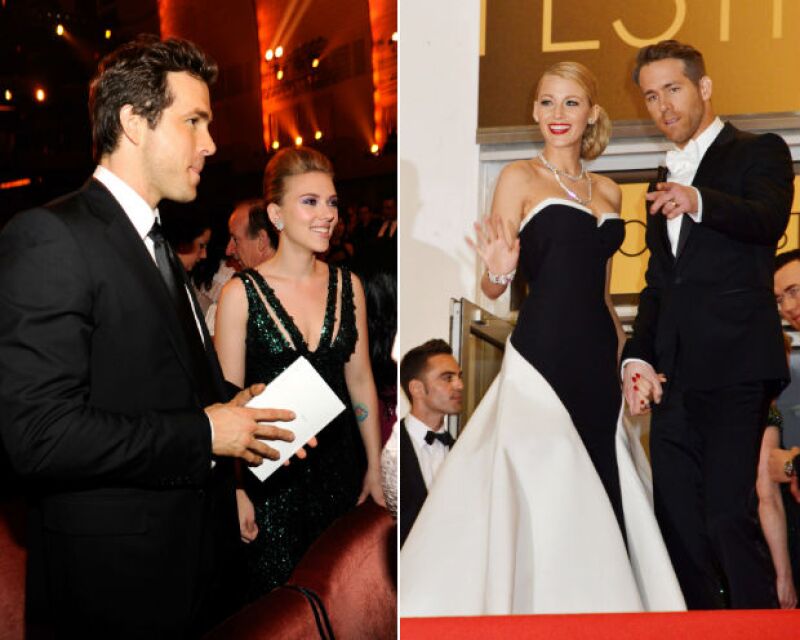 Ryan Reynolds y sus dos amores, lamentablemente para Scarlett, Blake fue la ganadora.