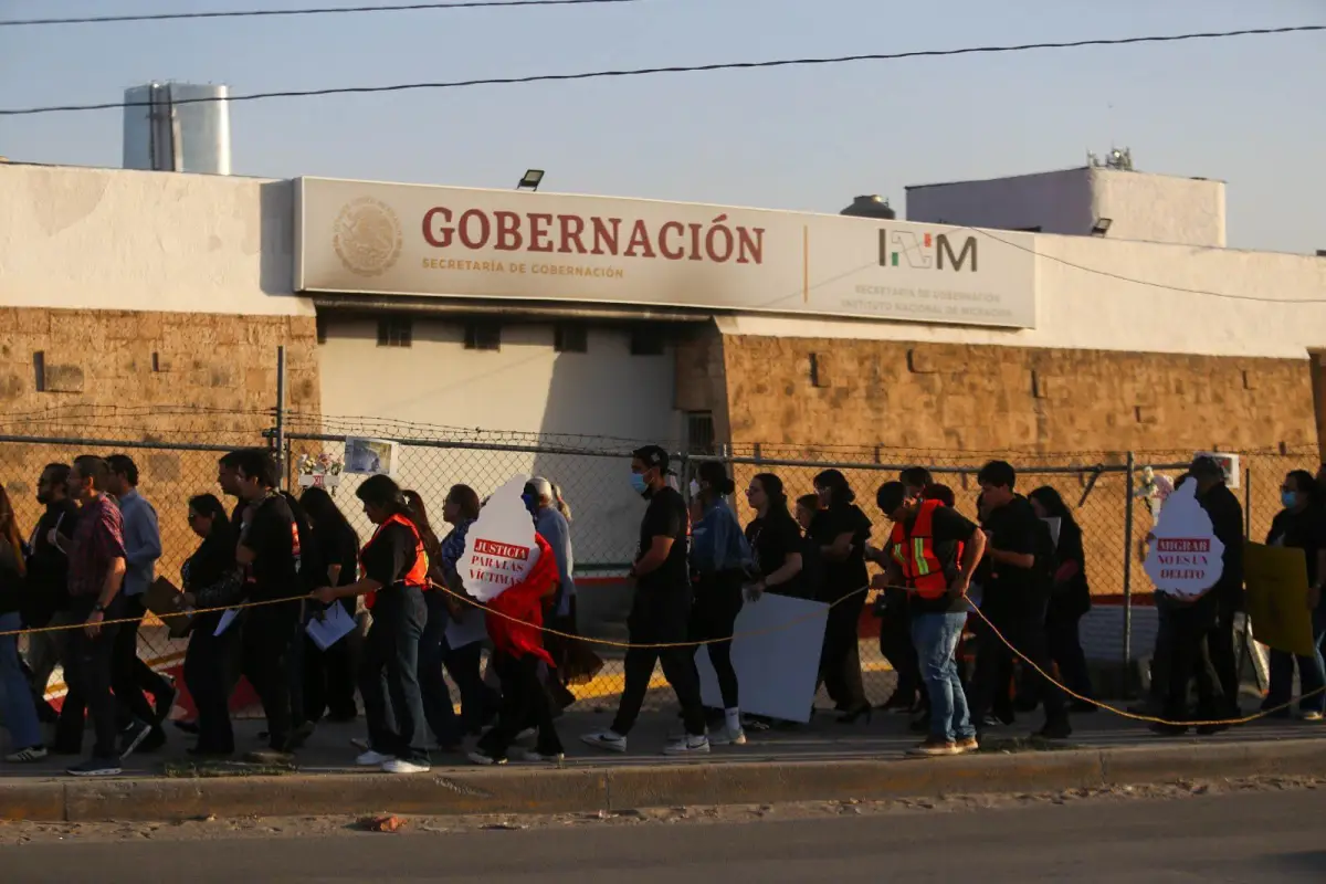 migrantes mexicanos en estación migratoria del INM