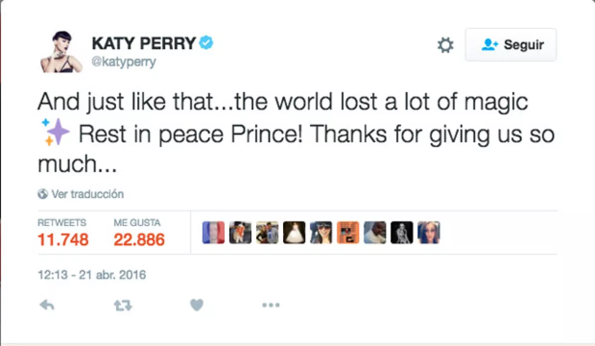 Katy Perry no se quedó atrás.