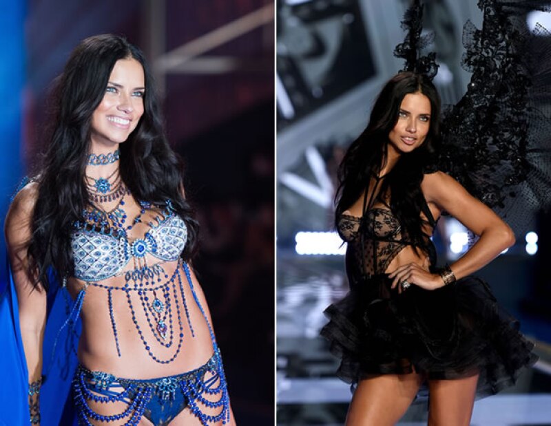 El esfuerzo de la modelo se nota cuando camina en la pasarela.